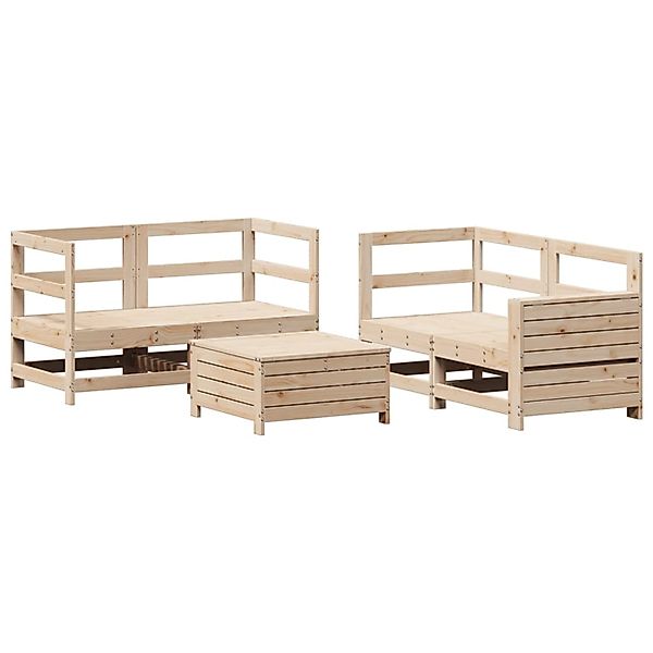 vidaXL 5-Tlg Garten-Sofagarnitur Massivholz Kiefer 3250812 günstig online kaufen