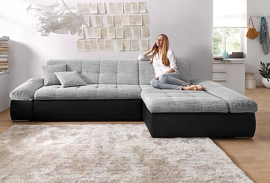 DOMO collection Ecksofa »Moric, L-Form, XXL-Sofa - Breite 300cm«, wahlweise günstig online kaufen