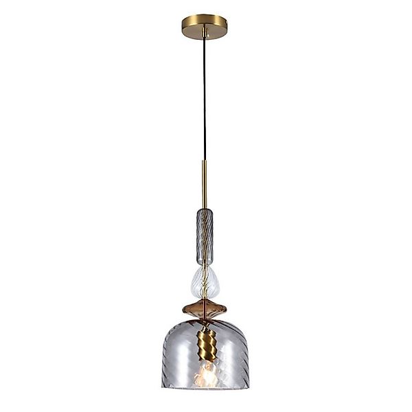 Hängeleuchte Glorial, rauchgrau, Ø 20 cm, Glas günstig online kaufen