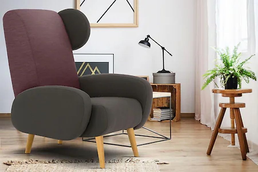 Home affaire Sessel »Gox Ohrensessel«, in außergewöhnlicher stylischer Opti günstig online kaufen