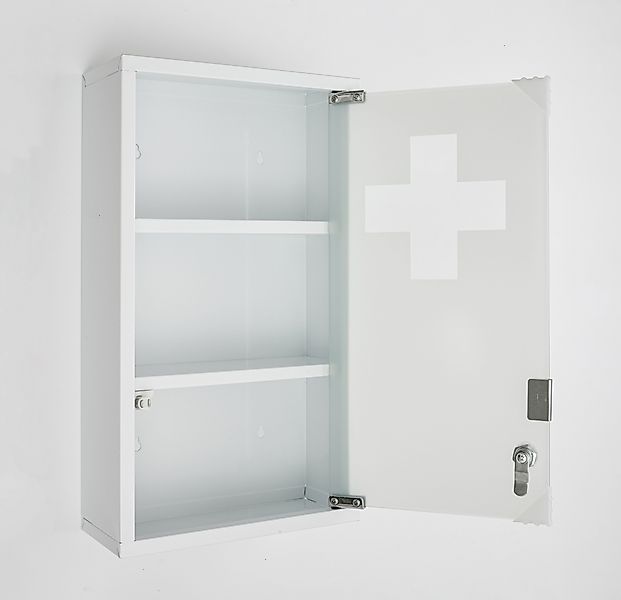 Zedelmaier Medizinschrank Abschließbarer Medizinschrank aus Edelstahl,Medik günstig online kaufen