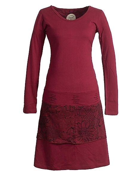 Vishes Jerseykleid Lagenlook Langarm Kleid mit günstig online kaufen