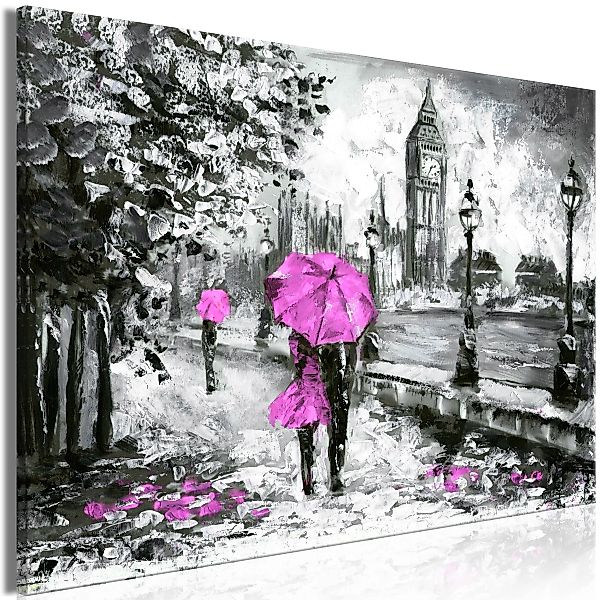 Wandbild - Walk In London (1 Part) Wide Pink günstig online kaufen