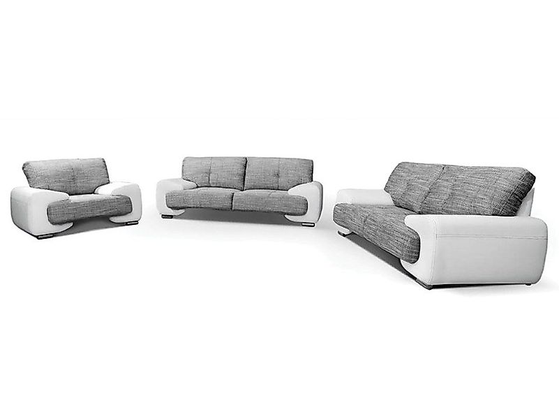 Beautysofa Sofa Sofa Margo Möbelset 3-Sitzer günstig online kaufen