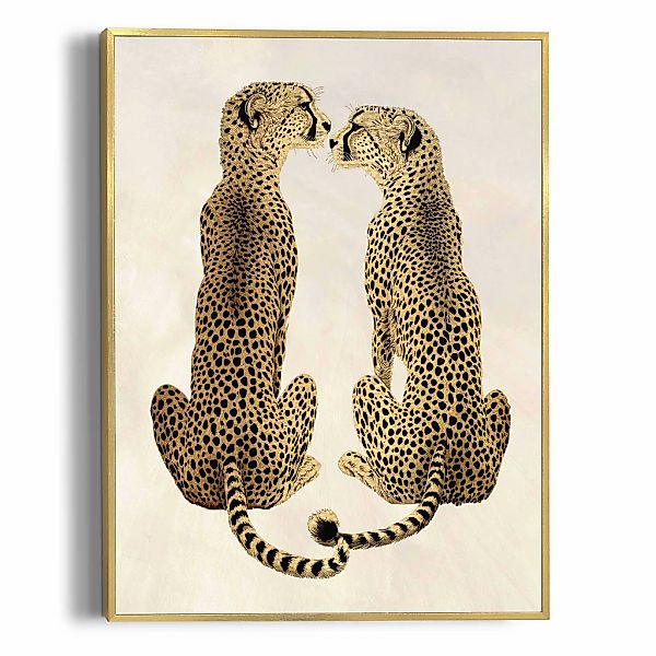 Reinders Poster "Loving Cheetas", Hobbyraum - Gelb - MDF - Tiere - 30x40 cm günstig online kaufen