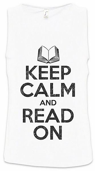 Urban Backwoods Tanktop Keep Calm And Read On Ärmelloses T-Shirt Nerd Geek günstig online kaufen