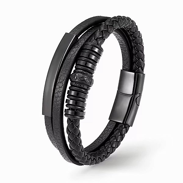 UNIQAL.de Lederarmband Lederarmband Herren "GRAPHICS" geflochten, günstig online kaufen