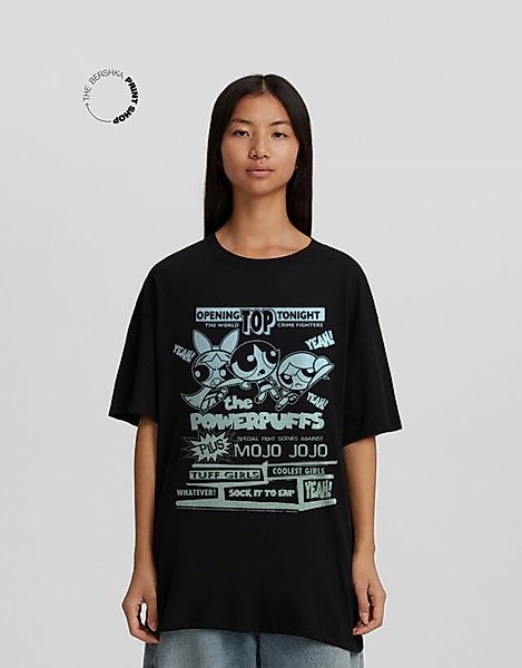 Bershka The Powerpuff Girls Printed Boxy Fit Short Sleeve T-Shirt Damen Xl günstig online kaufen