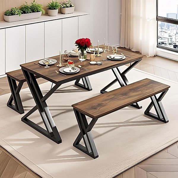 GarveeMore Essgruppe Esstisch-Set für 4, Esstisch günstig online kaufen