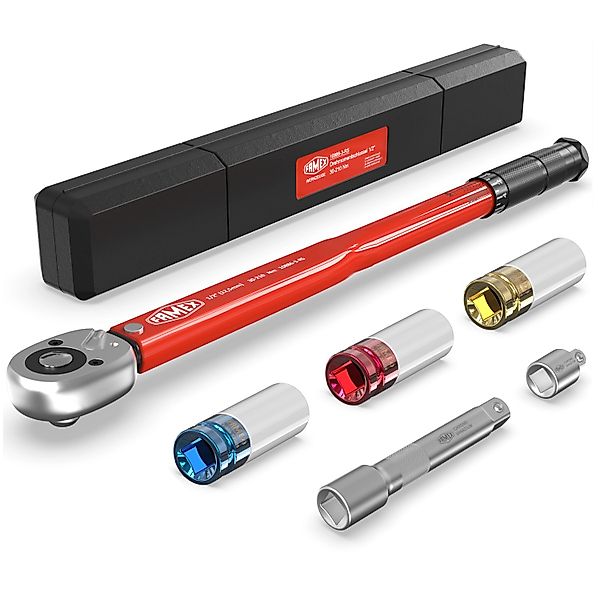FAMEX Drehmomentschlüssel 10886-3-RS Drehmomentschlüssel Set 1/2 Zoll (12,5 günstig online kaufen