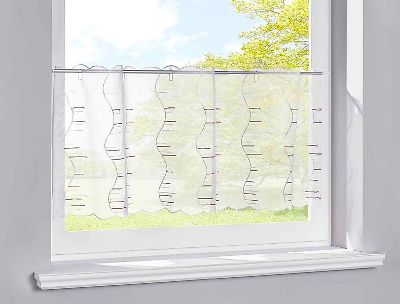 Gardinenbox Scheibengardine, Stangendurchzug (1 St), transparent, günstig online kaufen