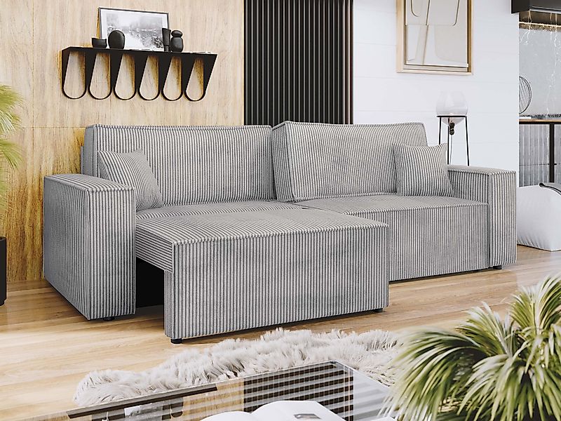 MIRJAN24 Schlafsofa Karl Cord mit L-Funktion, günstig online kaufen