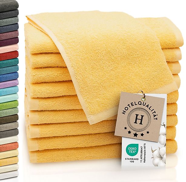 ZOLLNER Gästehandtücher, Walkfrottier (10-St), 30 x 50 cm, 100% Baumwolle, günstig online kaufen