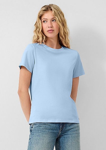 QS Kurzarmshirt T-Shirt Basicshirt aus Baumwolle im Regular Fit günstig online kaufen