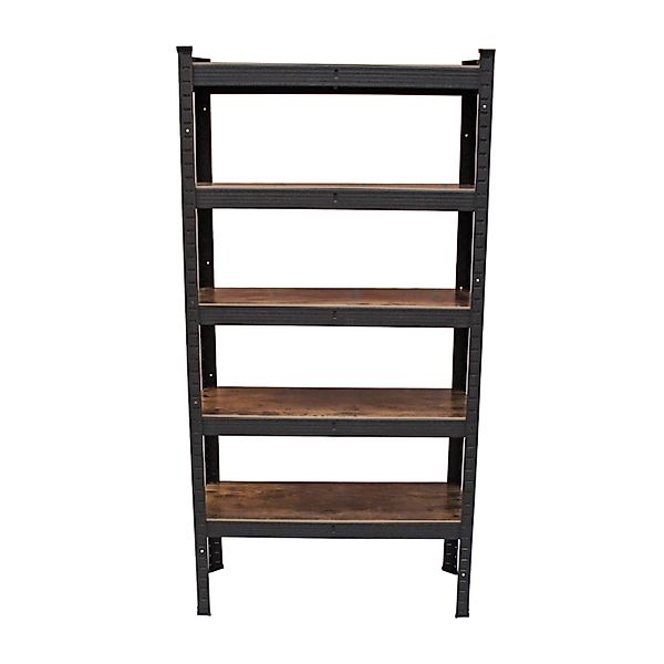 TRUTZHOLM Wohnzimmerregal 150x75x30 cm Dunkel Traglast 650 kg günstig online kaufen