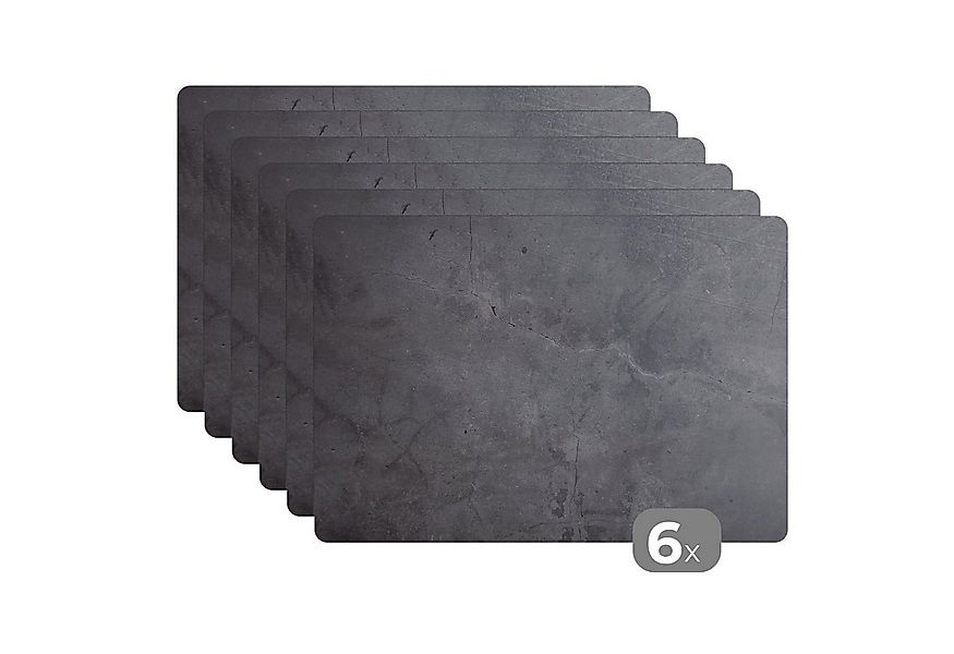 MuchoWow Platzset Industriell - Beton - Grau - Schiefer - Retro, (6-St), Pl günstig online kaufen