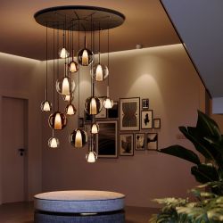 s.luce Pendelleuchte Belluna Glas Galerielampe 500cm günstig online kaufen