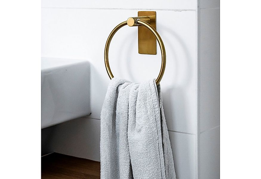 ELMOWO Handtuchring ohne Bohren für Badezimmer & Gäste-WC, Handtuchhalterun günstig online kaufen