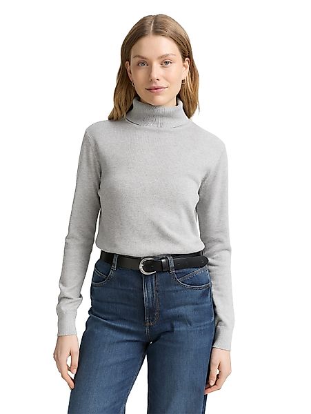 TOM TAILOR Rollkragenpullover mit Rippbündchen günstig online kaufen