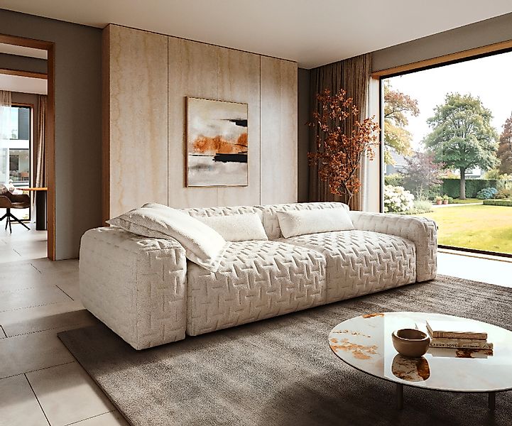 Big-Sofa Freestyle Icon 280x110 cm Bouclé Soft Beige günstig online kaufen