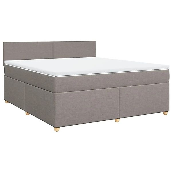 vidaXL Boxspringbett mit Matratze Taupe 180x200 cm Stoff 3289056 günstig online kaufen