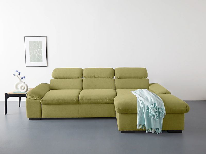 COTTA Ecksofa "Lola L-Form mit Kopfteilfunktion & Hocker", (Set, mit Hocker günstig online kaufen