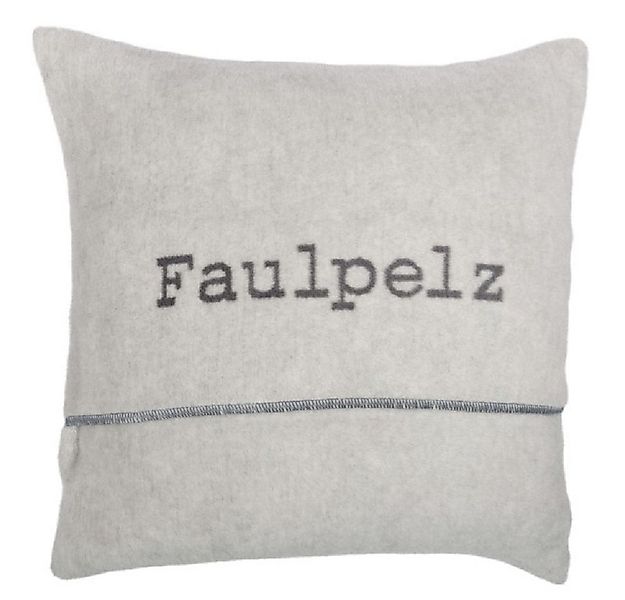 DAVID FUSSENEGGER Kissenhülle Verona 'Faulpelz' 50 x 50 cm günstig online kaufen