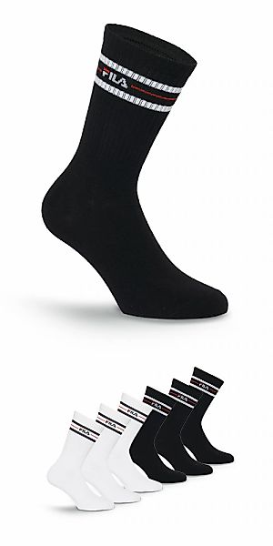 Fila Socken "UNISEX LIFESTYLE PLAIN SOCKS" 6 Paar tlg. mit eingestricktem L günstig online kaufen