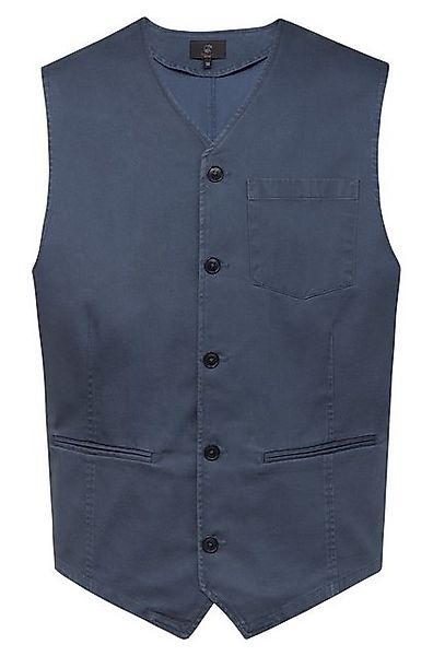 GREIFF Anzugweste Greiff CASUAL Herren Weste V-Ausschnitt Regular-Fit Taube günstig online kaufen