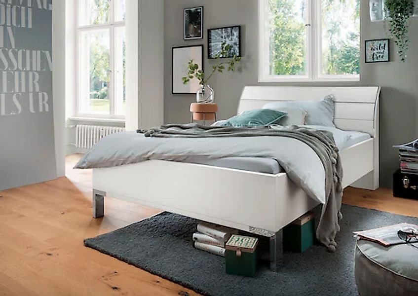 WIEMANN Futonbett »Monaco, 4-fache Liegehöhenverstellung«, mit stilvollem H günstig online kaufen