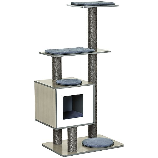 PawHut Kratzbaum Katzenkratzbaum Katzenspielzeug Kletterbaum, Sisal günstig online kaufen