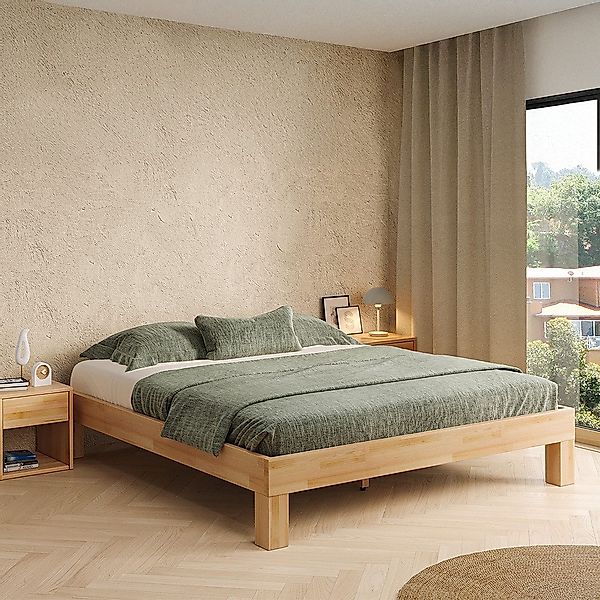 skølm. Massivholzbett Floki aus Buche, Holzbett, günstig online kaufen