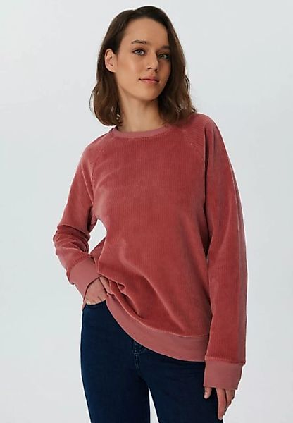 Leela COTTON Sweatshirt 1278-072, Damen Cord Sweatshirt - Dunkel Mauve günstig online kaufen