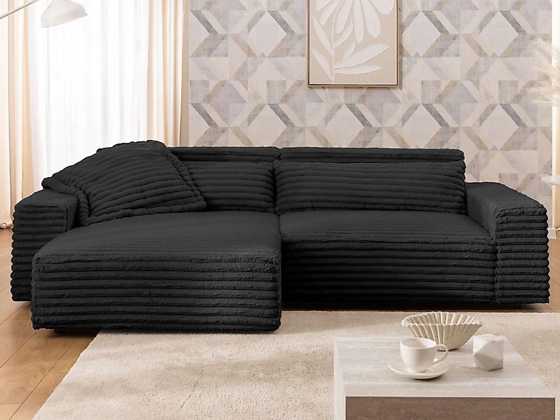 OTTO home Ecksofa "KINLEE Design-Sofa mit Recamiere rechts/links, Maße B/T/ günstig online kaufen