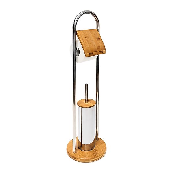 relaxdays WC-Garnitur Bambus günstig online kaufen