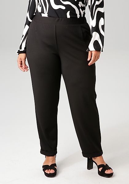Aniston PLUS Schlupfhose, aus elastischer Scuba-Crepé-Qualität günstig online kaufen
