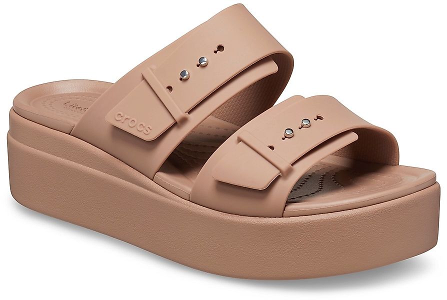 Crocs Brooklyn Low Wedge Pantolette, Plateau, Sommerschuh, Schlappen mit Sc günstig online kaufen