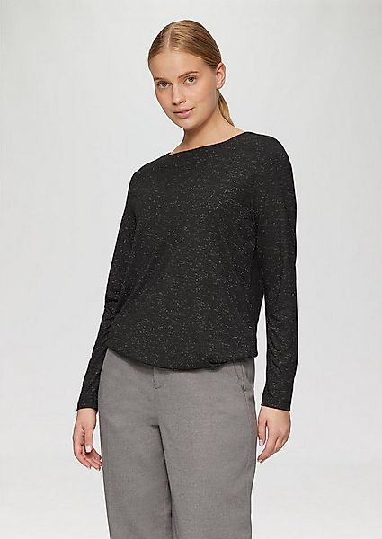 s.Oliver Longsleeve Glitzergarn, U-Boot-Ausschnitt, Viskose-Mix günstig online kaufen