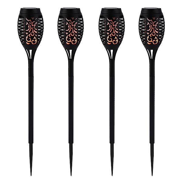 BlingBin LED Gartenfackel 4 Stück Solarleuchten günstig online kaufen