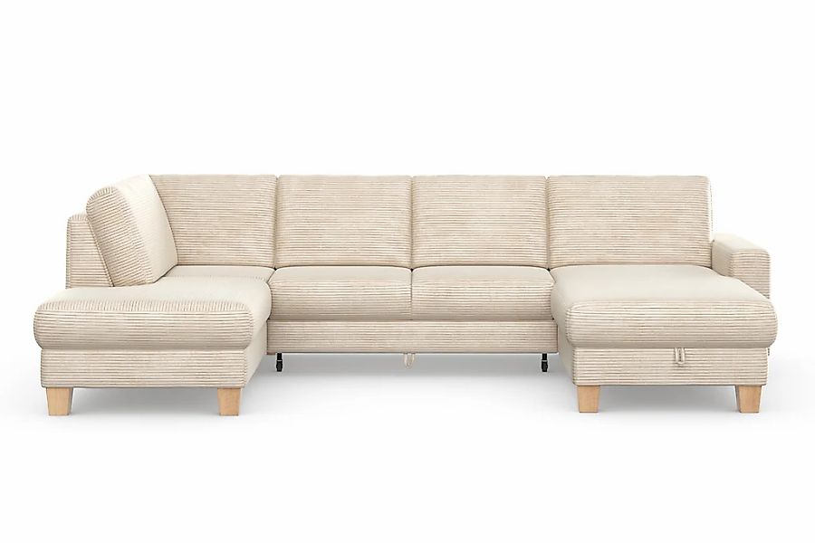 Home affaire Wohnlandschaft "Summer U-Form" mit oder ohne Bettfunktion und günstig online kaufen