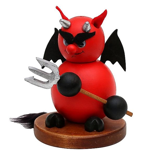 Dekohelden24 Räuchermännchen Räuchermann Holz Räucherfigur Teufel, rot/schw günstig online kaufen