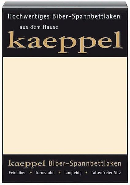 Kaeppel Spannbettlaken "Spannbettlaken Biber" 100% Baumwolle, kuschelig wei günstig online kaufen