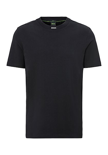 BOSS GREEN T-Shirt "Tee Rib" mit Logo am Ausschnitt günstig online kaufen