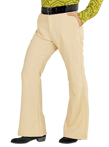 Widdmann Kostüm 70er Herrenhose beige - Hippie Fasching Karneval, Für Schla günstig online kaufen