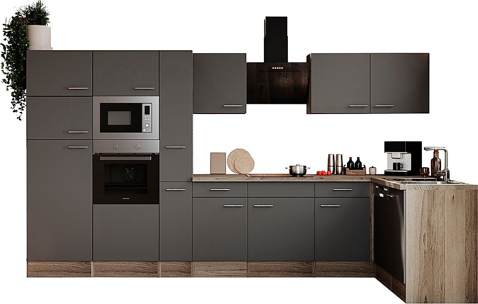 RESPEKTA Winkelküche Oliver, Breite 370 cm, günstig online kaufen