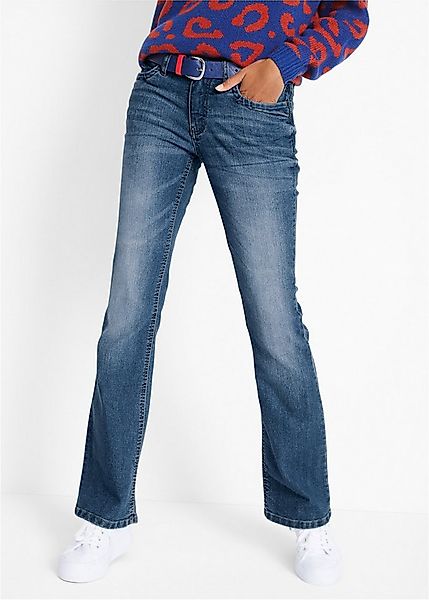 bonprix Bootcut-Jeans 5-Pocket-Stil, Boot-Cut, ausgestelltes Bein, normale günstig online kaufen
