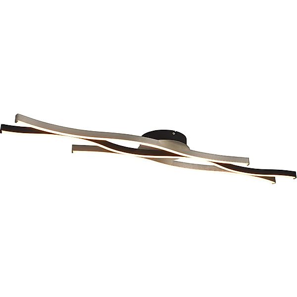 Trio LED-Deckenleuchte Blaze 70 mm x 1.075 mm x 180 mm Aluminium Gebürstet günstig online kaufen