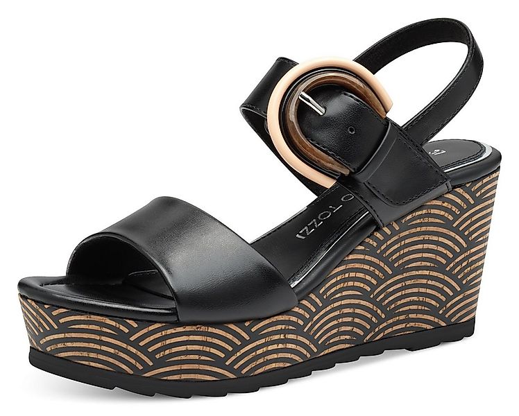 MARCO TOZZI Keilsandalette, Riemchensandale, Sommerschuh mit schmuckbesetzt günstig online kaufen