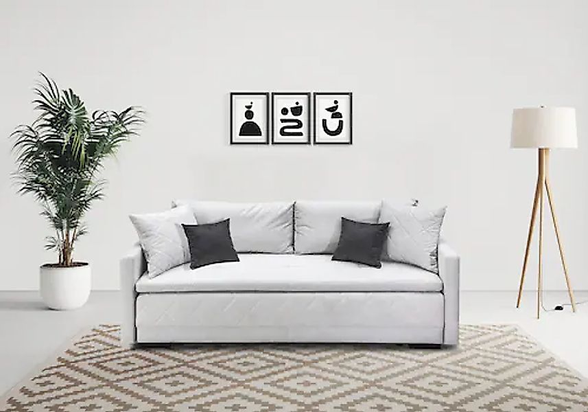 Home affaire Schlafsofa »Potsdam« mit Boxspringaufbau, Bettfunktion & Bettk günstig online kaufen