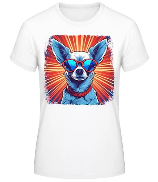 Chihuahua Hippie Look · Frauen Basic T-Shirt günstig online kaufen